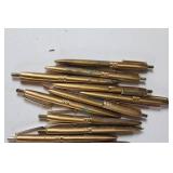 Lot of 30 Vintage North Central Airlines Brass Pens and Gate Pass