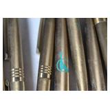 Lot of 30 Vintage North Central Airlines Brass Pens and Gate Pass