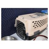 Comprehensive Pet Owners Set: Carrier, Food Bowls, and Accessories