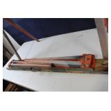 Used Adjustable Metal Foldable Sawhorse with 43" Length