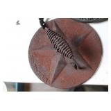 Collection of Vintage Tools and Boxes Including Pepsi Crate and Cast Iron Items