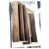 Collection of Vintage Tools and Boxes Including Pepsi Crate and Cast Iron Items