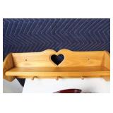 Set of 4 Vintage Wooden Wall Shelves - Various Designs