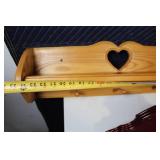 Set of 4 Vintage Wooden Wall Shelves - Various Designs