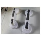 Household Essentials Bundle: Fan, Desk Lamp, Mini Ironing Board, and Suction Grab Bars