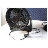 Household Essentials Bundle: Fan, Desk Lamp, Mini Ironing Board, and Suction Grab Bars