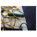 Collection of Power Strips, Extension Cables, and Coaxial Cable