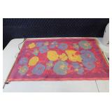 Decorative Lot with Floral Wall Hangings and Religious Cross Plaques