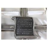 Decorative Lot with Floral Wall Hangings and Religious Cross Plaques