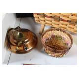 Collection of Baskets and Miscellaneous Household Items