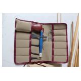 Wood Carving Tool Set and Assorted Wooden Dowels