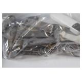 Mixed Household Items including Portable Heaters, Baking Ware, and Storage Shelf