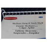 Mixed Household Items including Portable Heaters, Baking Ware, and Storage Shelf