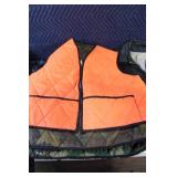 Collection of Vintage Outerwear with Orange Hunting Vests and Butwin Jacket