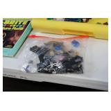 Collection of Assorted Toys and Games Including Lego Base, Lite-Brite Refill, and More