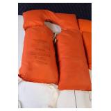 Pair Adult Orange Life Jackets