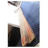 Antique Wooden Skis with Metal Bindings