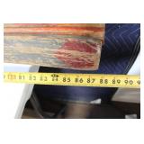 Antique Wooden Skis with Metal Bindings