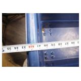 Large Blue Industrial Plastic Bin on Wheels