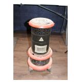 Antique Kerosene Heater with Decorative Metal Exterior
