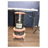 Antique Kerosene Heater with Decorative Metal Exterior