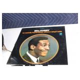 Collection of Bill Cosby Vinyl Records with Stand