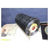 Collection of Bill Cosby Vinyl Records with Stand