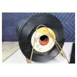 Collection of Bill Cosby Vinyl Records with Stand