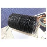 Collection of Bill Cosby Vinyl Records with Stand