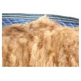 Vintage Brown Fur Coat with Decorative Buttons