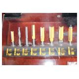 50-Piece Router Bit Set with Wooden Case