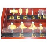50-Piece Router Bit Set with Wooden Case