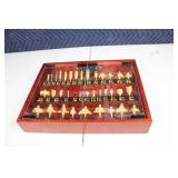 50-Piece Router Bit Set with Wooden Case