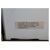 Framed Owl Photograph Signed by K. Hillberry