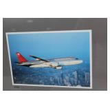 Framed Northwest Airlines A320 Aviation Print