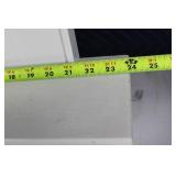 White Wooden Wall Shelf with Heart Cutout and Mirror Panels