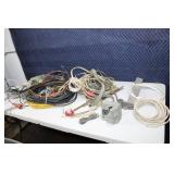 Collection of Assorted Electrical Cables and Wiring Components