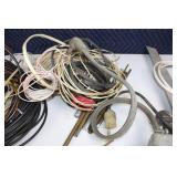 Collection of Assorted Electrical Cables and Wiring Components