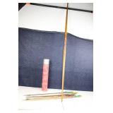 Traditional Longbow with Arrows and Quiver