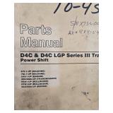Caterpillar D4C & D4C LGP Series III Tractors Parts Manual