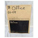 Caterpillar No. 12 Motor Grader Maintenance Manual