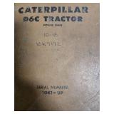 Caterpillar D6C Tractor Parts Book for models with serial numbers 10K1 and up