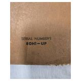 Caterpillar 941 Traxcavator Parts Book Serial Numbers 80H1-UP