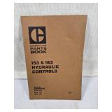 Caterpillar Parts Book 153 & 163 Hydraulic Controls covering serial numbers 7X1-UP, 8X1-UP, and 9X1-UP