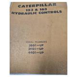 Caterpillar 153 & 163 Hydraulic Controls Parts Book serial numbers 38G1, 39G1, and 44G1