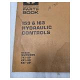 Caterpillar Parts Book 153 & 163 Hydraulic Controls Manual includes information on serial numbers 7X1-UP, 8X1-UP, and 9X1-UP