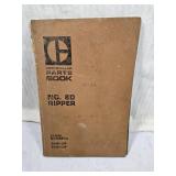 Caterpillar Parts Book No. 8D Ripper covering serial numbers 92M1-UP and 93M1-UP