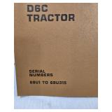 Caterpillar D6C Tractor Parts Book covering serial numbers 69U1 to 69U315