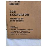 Caterpillar 235 Excavator Powered by 3306 Engine Parts Book