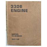 Caterpillar 3306 Engine Parts Book covering serial numbers 3N1 and up